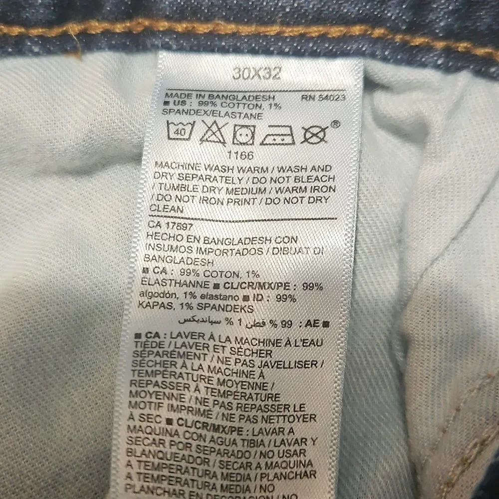 Old Navy Slim Dark Wash Straight Leg Jeans Size 30x32